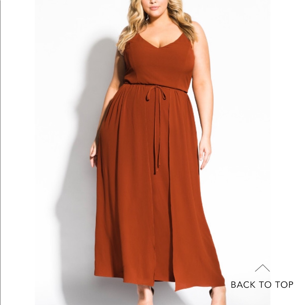 City Chic size 24 faux wrap maxi dress NWT